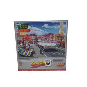 Master Pieces Cruisin' Route 66 Recycled Chipboard 1000 Piece Jigsaw Puzzle